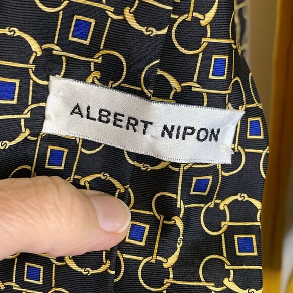 Hugo Boss, Albert Nipon, Exerstuff Bundle of 3 Silk Ties (Blue Yellow Shades) - Picture 3 of 14